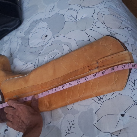 70's Frye Banana Leather Black Label Campus Tall Boots Size 5.5 8559 Rare - Picture 13 of 16